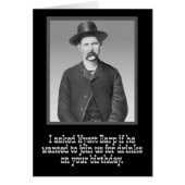 "Ik vroeg Wyatt Earp" Funny Wild-West Birthday (Voorkant)