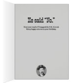 "Ik vroeg Wyatt Earp" Funny Wild-West Birthday (Binnen (Rechts))