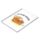 Ik Vul Leuke Grappige Taart Woordspeling Notitieboek (Linkerzijde)