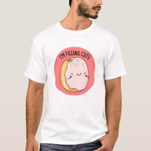 Ik vul Schattigee Jelly Donut Pun T-shirt