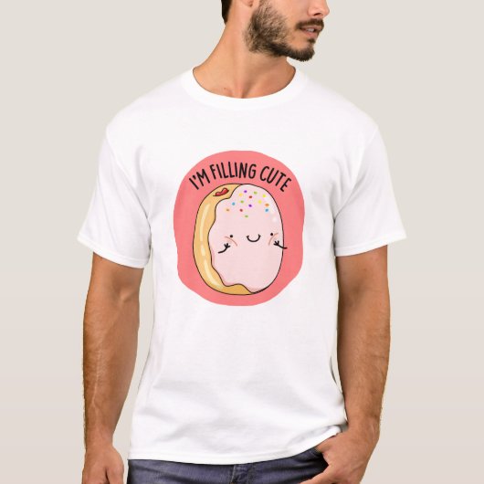 Ik vul Schattigee Jelly Donut Pun T-shirt (Voorkant)