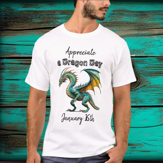 Ik waardeer een Dragon Day Funny Holiday Shirt