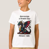 Ik waardeer een Dragon Day Funny Holiday Shirt (Voorkant)