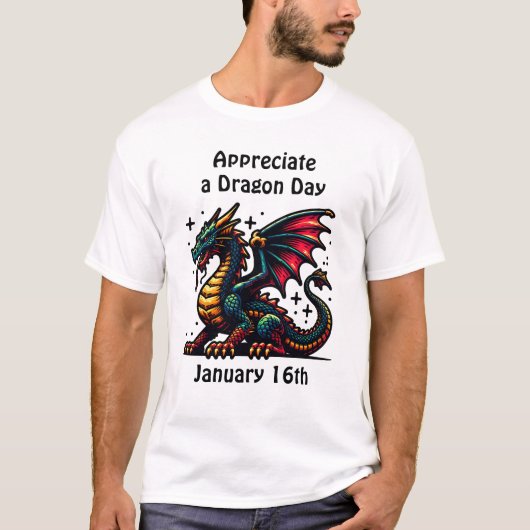 Ik waardeer een Dragon Day Funny Holiday Shirt (Voorkant)