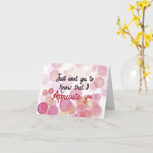 Ik waardeer je - blanco kaart (Gele Bloem)