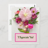 Ik waardeer je! briefkaart (Voorkant / Achterkant)