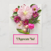 Ik waardeer je! briefkaart (Voorkant)