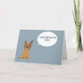 Ik waardeer je hond Kaart (Voorkant)