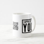 Ik waardeer je koffie-Mok Koffiemok (Voorkant rechts)