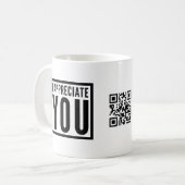 Ik waardeer je koffie-Mok Koffiemok (Voorkant links)