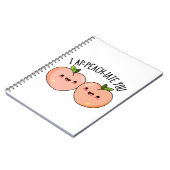 Ik Waardeer Jou Grappige Perzik Stomme Grap Notitieboek (Linkerzijde)