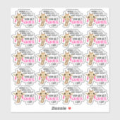 Ik waardeer uw Giraffe voor bestellingen en repara Sticker (Vel)
