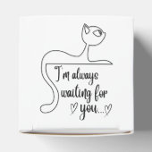 Ik wacht altijd op je Mijn Katten Bedankdoosjes (Bovenkant)