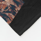 Ik wacht bij de deur Photo Dog Memorial Fleece Deken (Hoek)