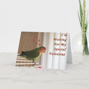 Ik wacht feestdagen kaart