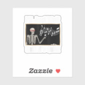 Ik wacht gewoon tot het een stille muziekopleiding sticker (Vel)