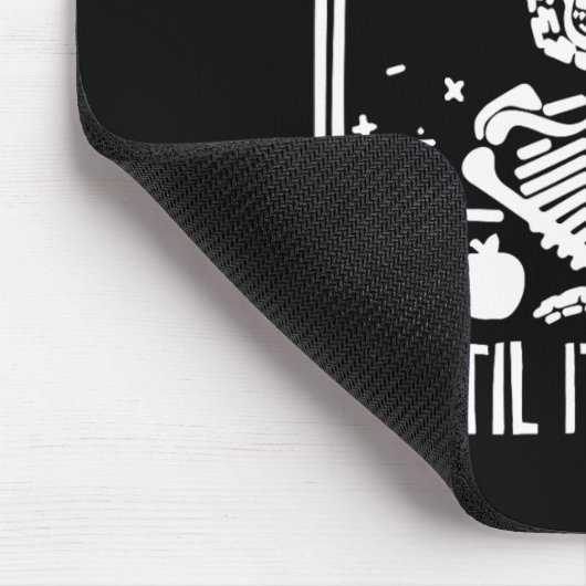 Ik wacht gewoon tot zijn stille leraar Lazy Hwe Muismat (Hoek)