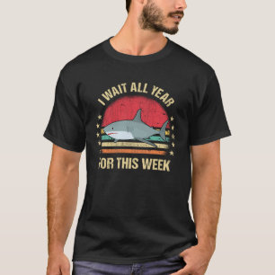 Ik wacht het hele jaar op deze week Shark Mannen & T-shirt