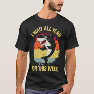 Ik wacht het hele jaar op deze week Shark Mannen & T-shirt