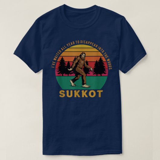 Ik wacht het hele jaar op Sukkot T-Shirt (Design voorkant)
