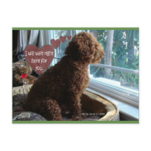 Ik wacht hier wel | Blue Beach Song™-Briefkaart