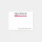 Ik wacht op de laatste minuut. post-it® notes (Voorkant)