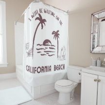 Ik wacht op het Californische strand moderne S