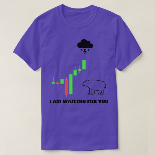 Ik wacht op je t-shirt (Design voorkant)