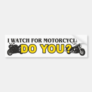 Ik wacht op motorfietsen bumpersticker