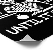 Ik wacht tot het een stille Halloween leraar is. Poster (Hoek)