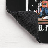 Ik wacht tot het stil is geboren Halloween Cof Muismat (Hoek)