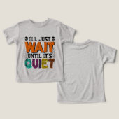 Ik wacht tot het stil is, grappig Halloween (Ontwerp Voorkant & Achterkant)