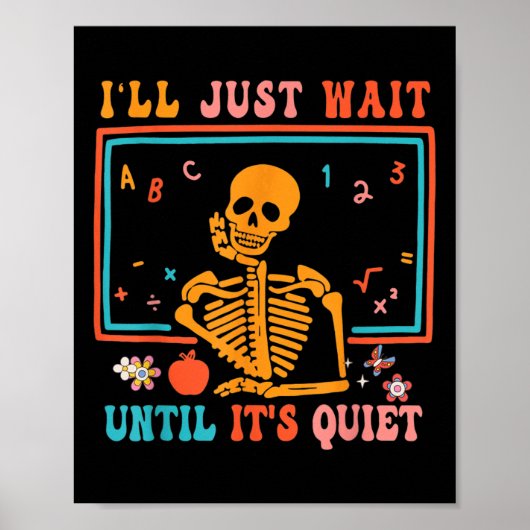 Ik wacht tot het stil is... leraar H. Poster (Voorkant)