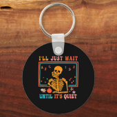 Ik wacht tot het stil is... leraar H. Sleutelhanger (Voorkant)