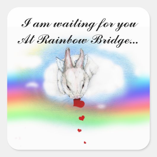 IK WACHT... VIERKANTE STICKER (Voorkant)