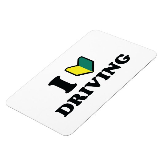 Ik wakaba [Hart/Liefde] Rijden Magneet (Linkerzijde)