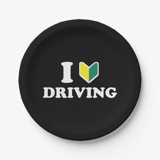 Ik wakaba [Hart/Liefde] Rijden Papieren Bordje (Voorkant)