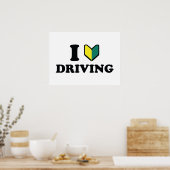 Ik Wakaba [Hart/Liefde] Rijdend Poster (Keuken)