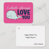 Ik walg altijd van je grappige Valentijnsdag Notitiekaartje (Voorkant / Achterkant)