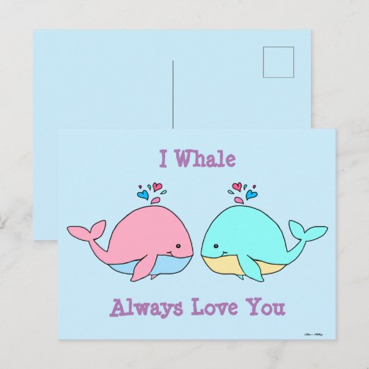 Ik walg altijd van je Kawaii Briefkaart (Voorkant / Achterkant)