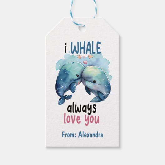 Ik walg altijd van je leuke Valentijn pun Cadeaulabel (Voorkant)