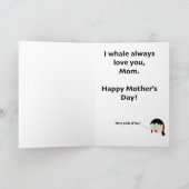 Ik walvis hou altijd van je, mam kaart (Binnen)