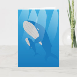 Ik walvis hou altijd van je, pap kaart