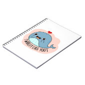 Ik walvis net als jij Funny Walvis Pun Notitieboek (Linkerzijde)