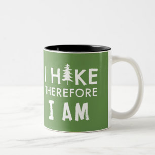 Ik Wandel Daarom Ben Ik Tweekleurige Koffiemok