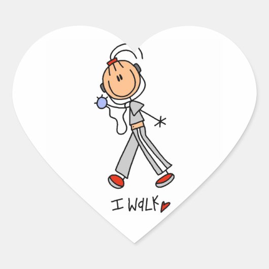 Ik Wandel Hart Sticker (Voorkant)