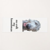 Ik wandel mijn Hoooooman Ierse Wolfshond Yogamat (Voorkant (horizontaal))