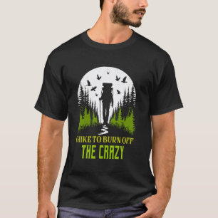 Ik Wandel Om De Gekke Grappige Retro Bos Wandeling T-shirt