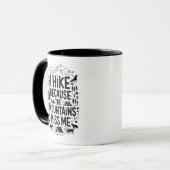 Ik Wandel Omdat de Bergen Me Missen Quote Mok (Voorkant links)