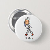 Ik Wandel Ronde Button 5,7 Cm (Voorkant /achterkant)